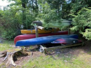 single and double kayaks plus a kids kayak