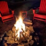 Firepit at Lakeside on Lake Naomi