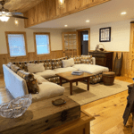 luxe U-shaped sofa to gather at French Woods Farmhouse