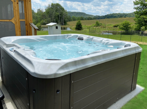 bubbling hot tub